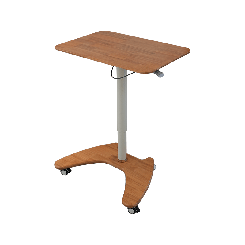 SK06-01 Pneumatisch in hoogte verstelbaar bureau in natuurlijke houtstijl