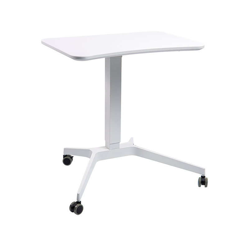 SK07 (Vierkante aluminium buiskolom) Pneumatisch in hoogte verstelbaar bureau